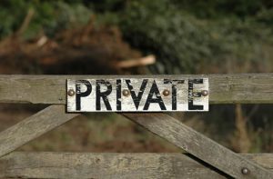 Private land sign