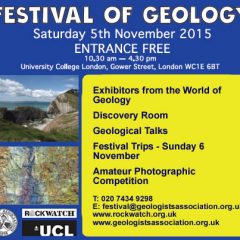 Festival of Geology – 5 November, University College London