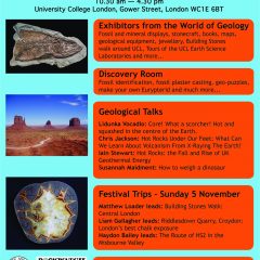 Festival of Geology on 4th November