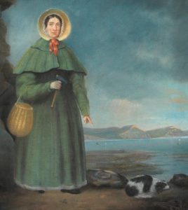Mary Anning Portrait by Benjamin Donne and on loan from the Geological Society