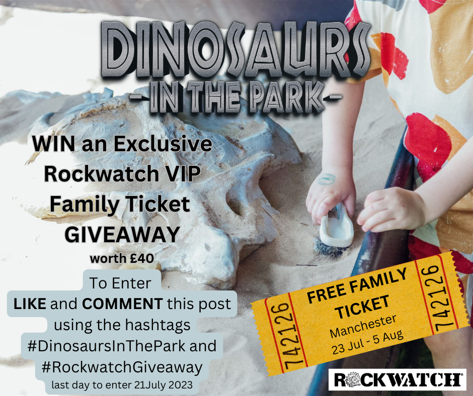 Family Ticket Giveaway to Dinosaurs in the Park Manchester