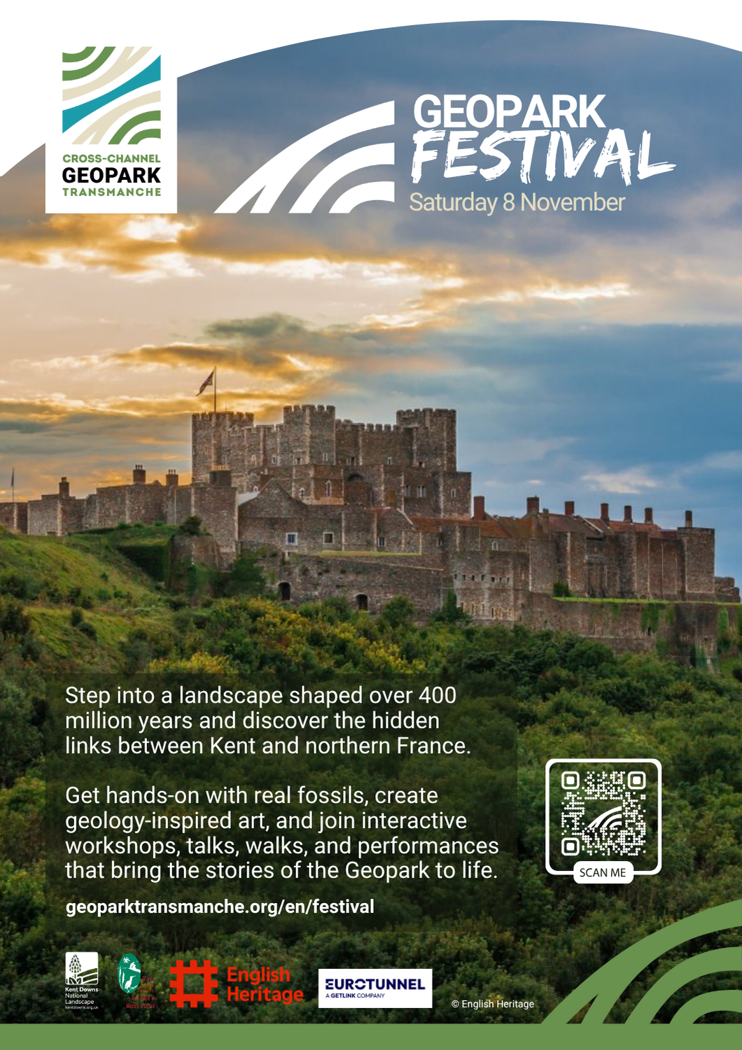 Discover the Cross-Channel Geopark Festival at Dover Castle