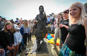 The Mary Anning statue in Lyme Regis
