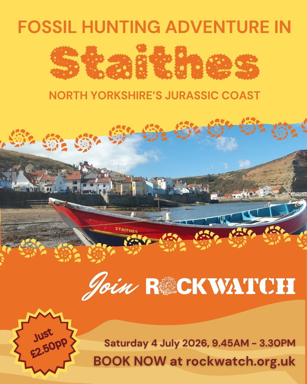 Staithes Fossil Hunt Returns – Explore the Jurassic Coast with Rockwatch!
