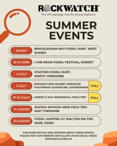 Rockwatch Summer Events Programme 2026